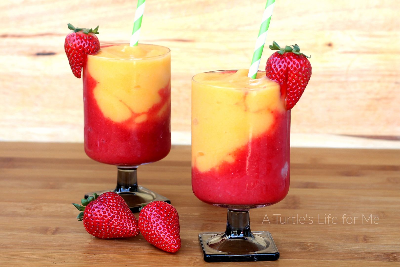Strawberry and Peach Wine Slushies A Turtle's Life for Me